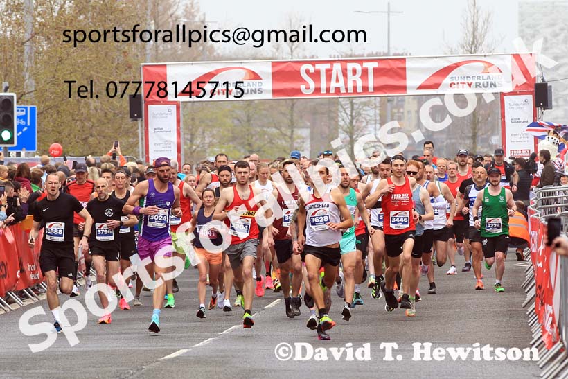 Sunderland City Hal Marathon, 2023 Sunderland City 10k and Half Marathon. Photo: David T. Hewitson/Sports for All Pics